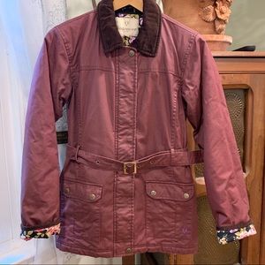 Vedoneire Irish Driving Coat, Maroon Dry Wax